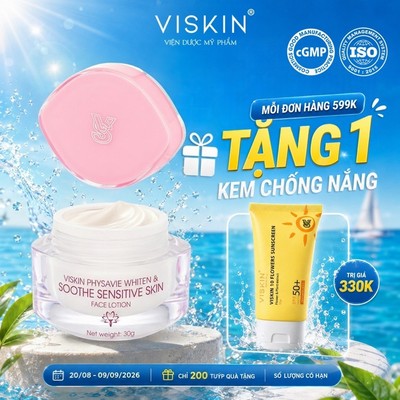 Kem dưỡng trắng hỗ trợ phục hồi da VISKIN - 30g [CHÍNH HÃNG]