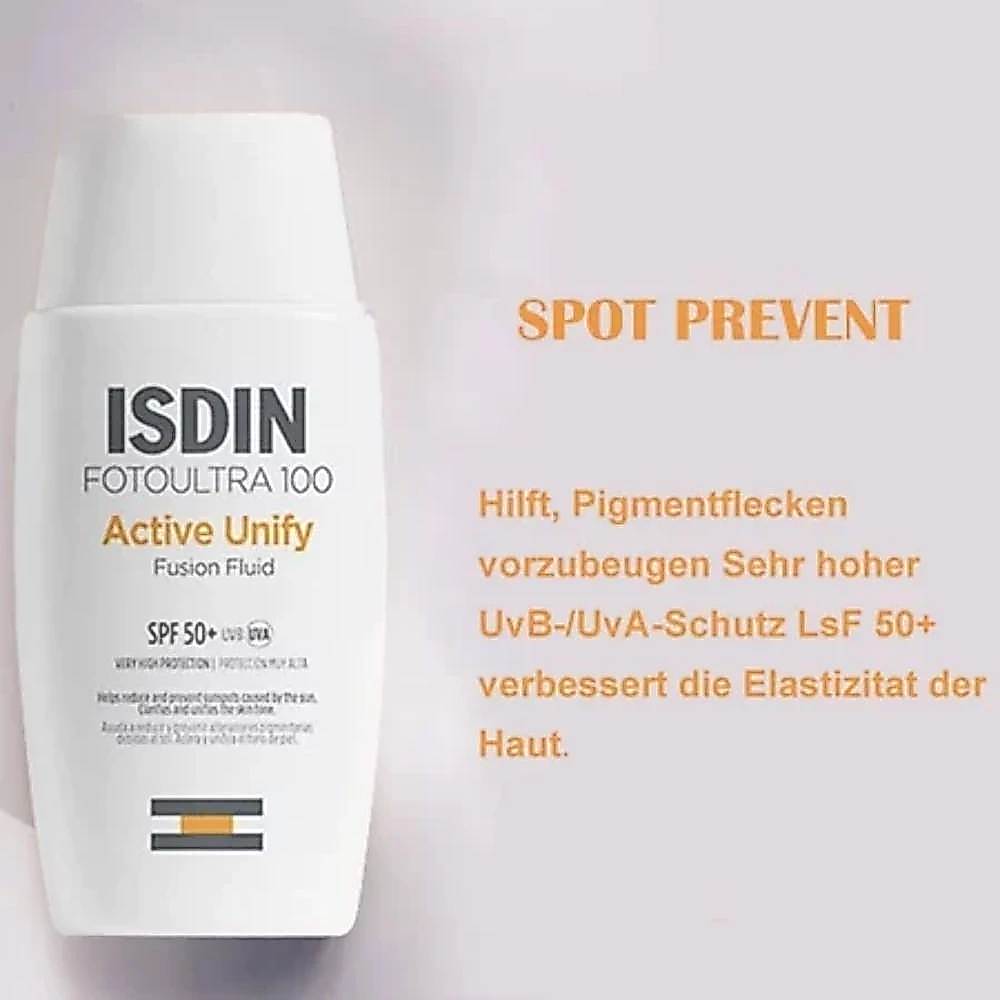 🍒 ✡✨· Kem chống nắng ISDIN Fluid SPF 50 + 50ml Kem chống nắng chống tia cực tím nhãn trắng