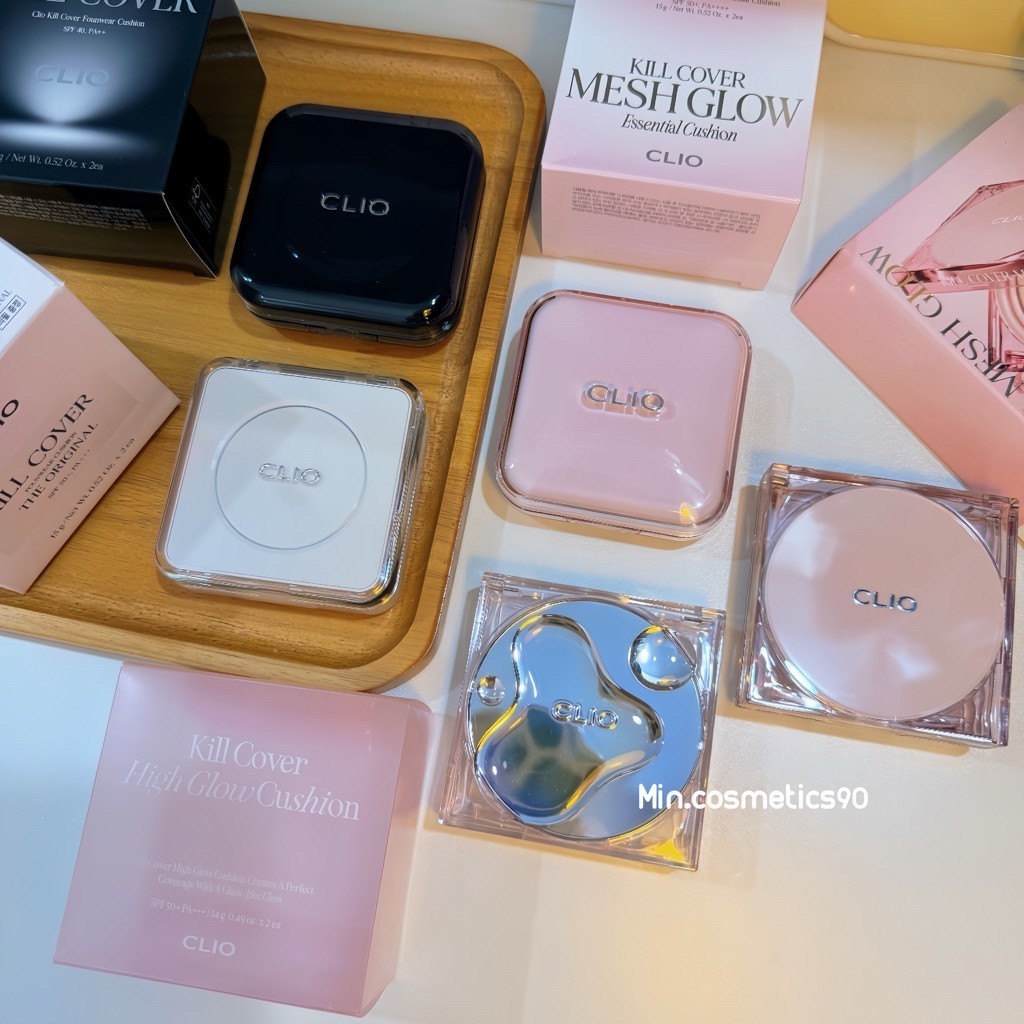 [ Mẫu mới CLIO- TÁCH SET] Phấn nước Clio Kill Cover Founwear Cushion Spf50+Pa+++