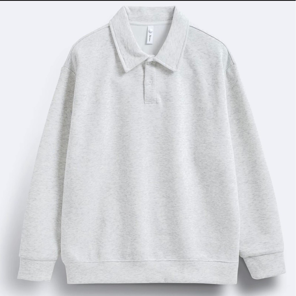 áo nỉ hai da Atino màu ghi size XL new tag