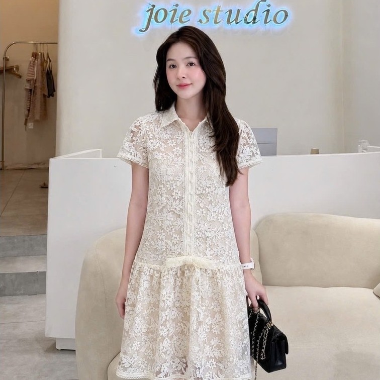 (NH CLOTHING)Váy suông Quynhanhhouse váy ren nơ M11956 sm