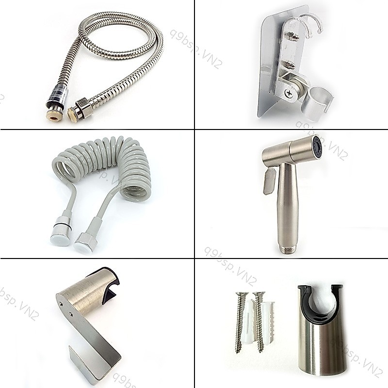 Tự Vệ Sinh Bidet Xịt Vệ Sinh Thép Không Gỉ Cầm Tay Bidet Vòi Xịt Phòng Tắm Gia Đình Đầu Tắm VN9B2