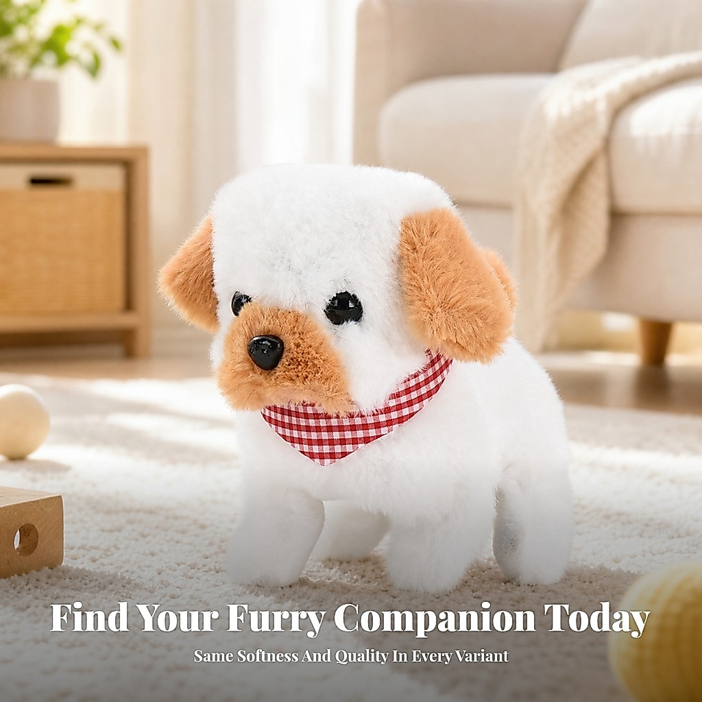 Đi Bộ Barking Đồ Chơi Chó Huggable Đi Bộ Barking Đồ Chơi Mềm Chó Đồ Chơi Mềm Chó Con Đồ Chơi Có Khăn
