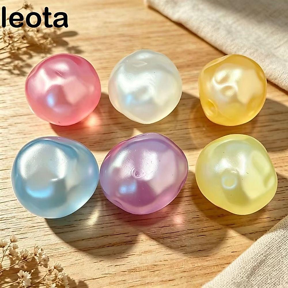 LEOTA Dầu dừa Squishy Ball, Bóng mềm màu xanh Đồ chơi bóp nhanh, Di động trong suốt Jelly trong suốt