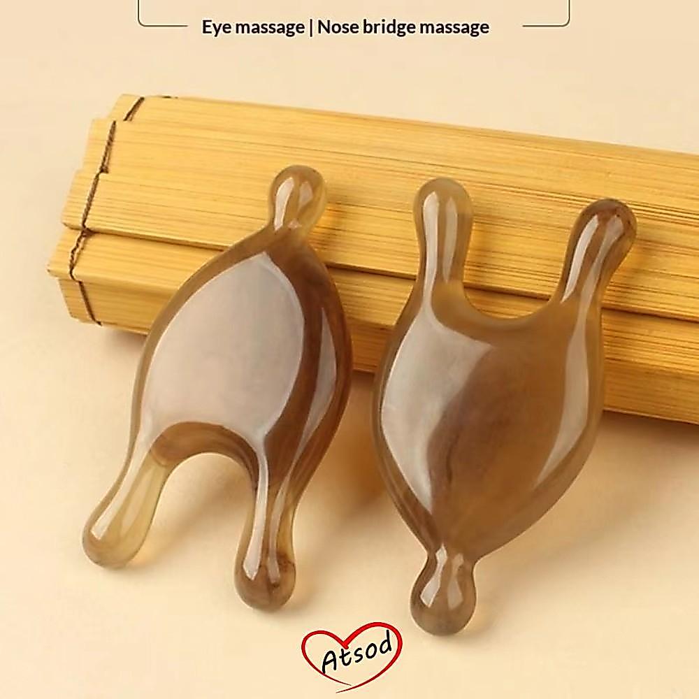 ATSOD Guasha Scraper Tool, Hướng dẫn chăm sóc mắt Công cụ massage mặt, Di động Meridian Nạo vét nhựa