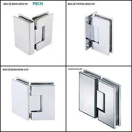 Bản lề Cabin phòng tắm kính - Lề tường kính/ kính kính 90 độ, 135 độ, 180 độ