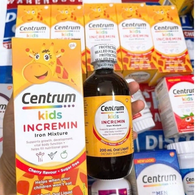 Vitamin hỗ trợ trẻ biếng ăn Centrum Kids Incremin 200ml Úc