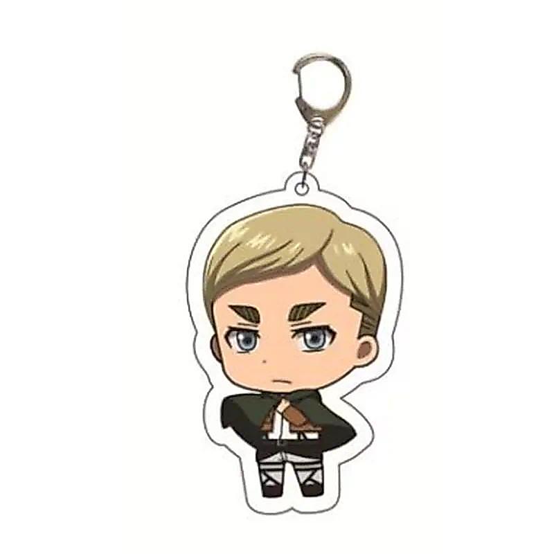 Anime Acrylic Keychain For Attack On Titan Jean Kirstein Sasha Braus Erwin Smith Armin Arlert Móc Kh