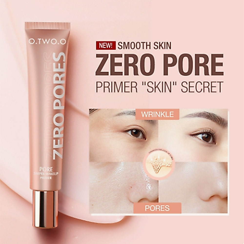 O.TWO.O Zero Pores Primer, pore-blurring invisible base makeup cream