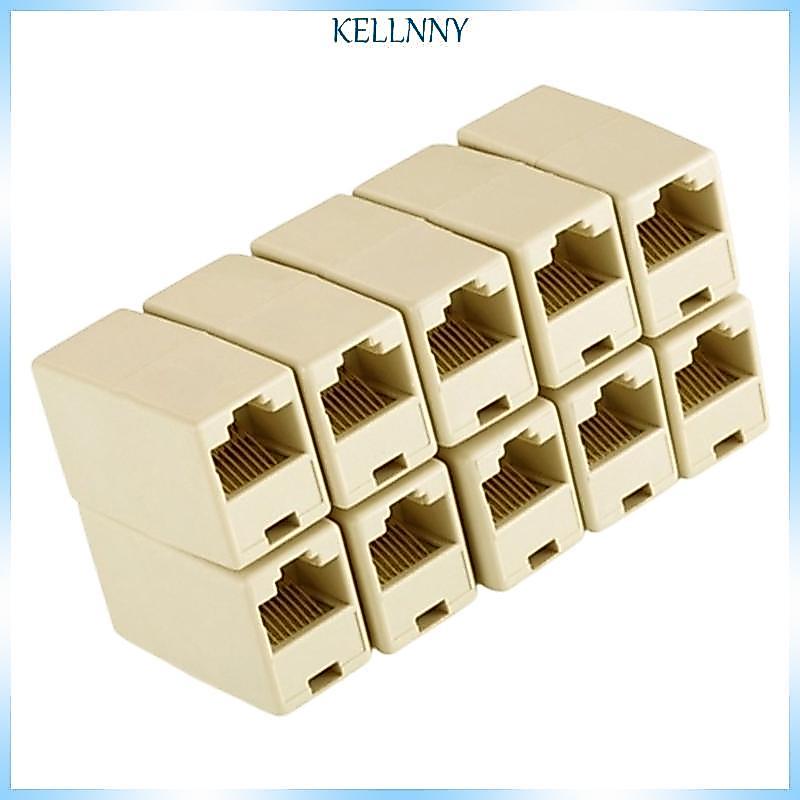 Kelln 10 Cái Mạng Ethernet Lan Cable Joiner Connector Extender Plug Thay thế