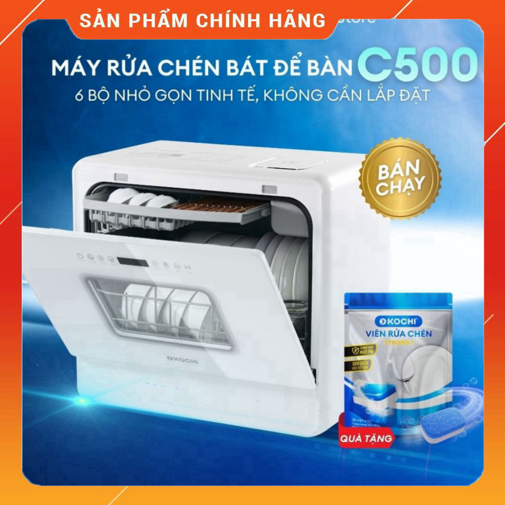 Sale lớn - Máy Rửa Chén KOCHI C500, 6 Bộ Tăng Công Suất 5+1 Đã kiểm tra lại và đảm bảo rằng tiêu đề 