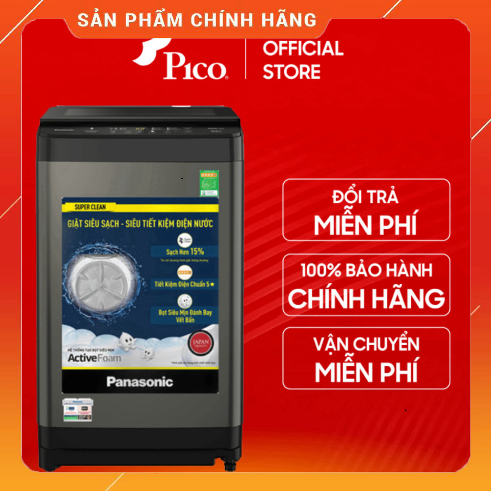 Sale lớn - Máy Giặt Panasonic 8.2kg NA-F82Y01DRV Cửa Trên Giặt Nhanh . Giao nhanh.