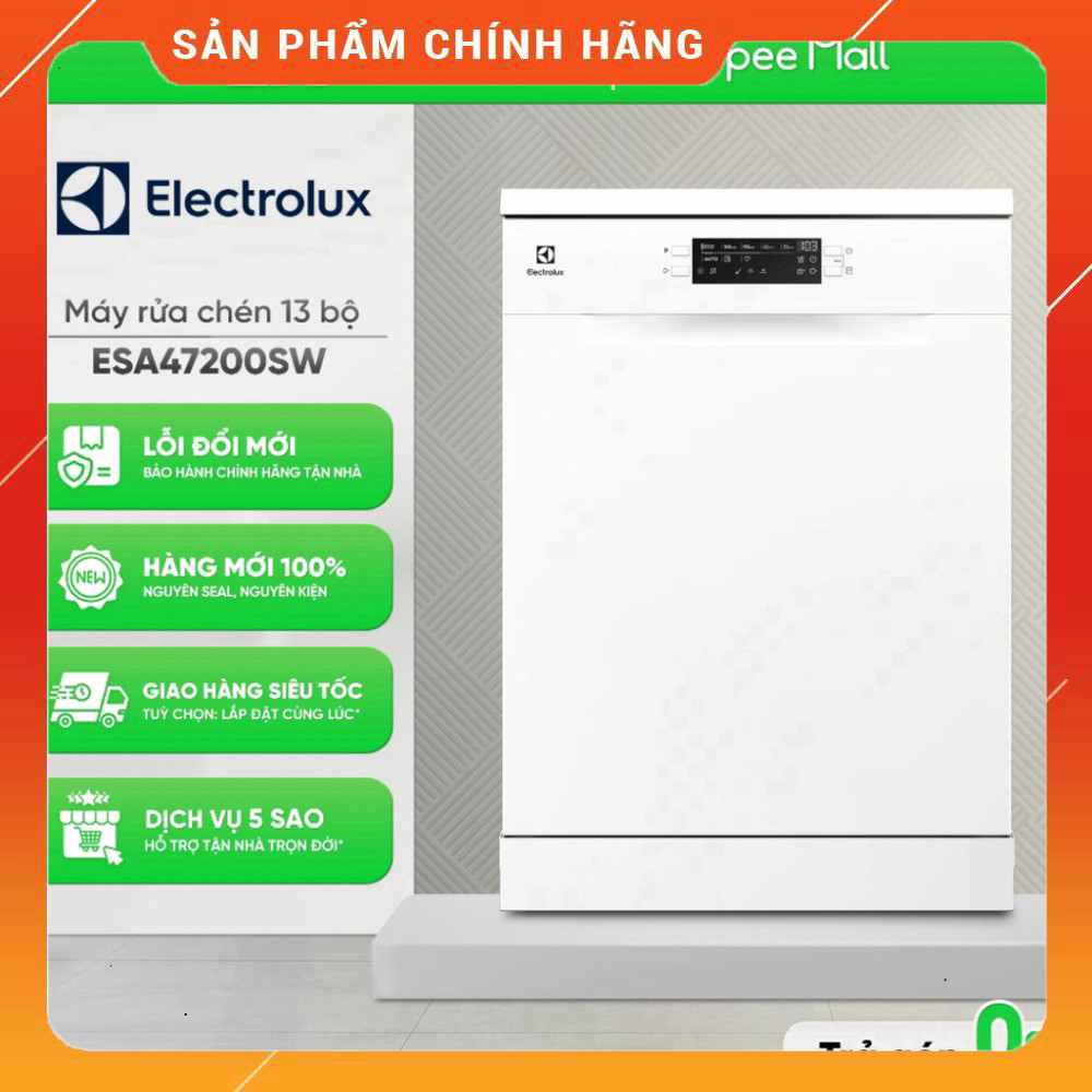 Sale lớn - Máy Rửa Chén Độc Lập Electrolux ESA47200SW Cao Cấp Freeship HCM . Giao nhanh.