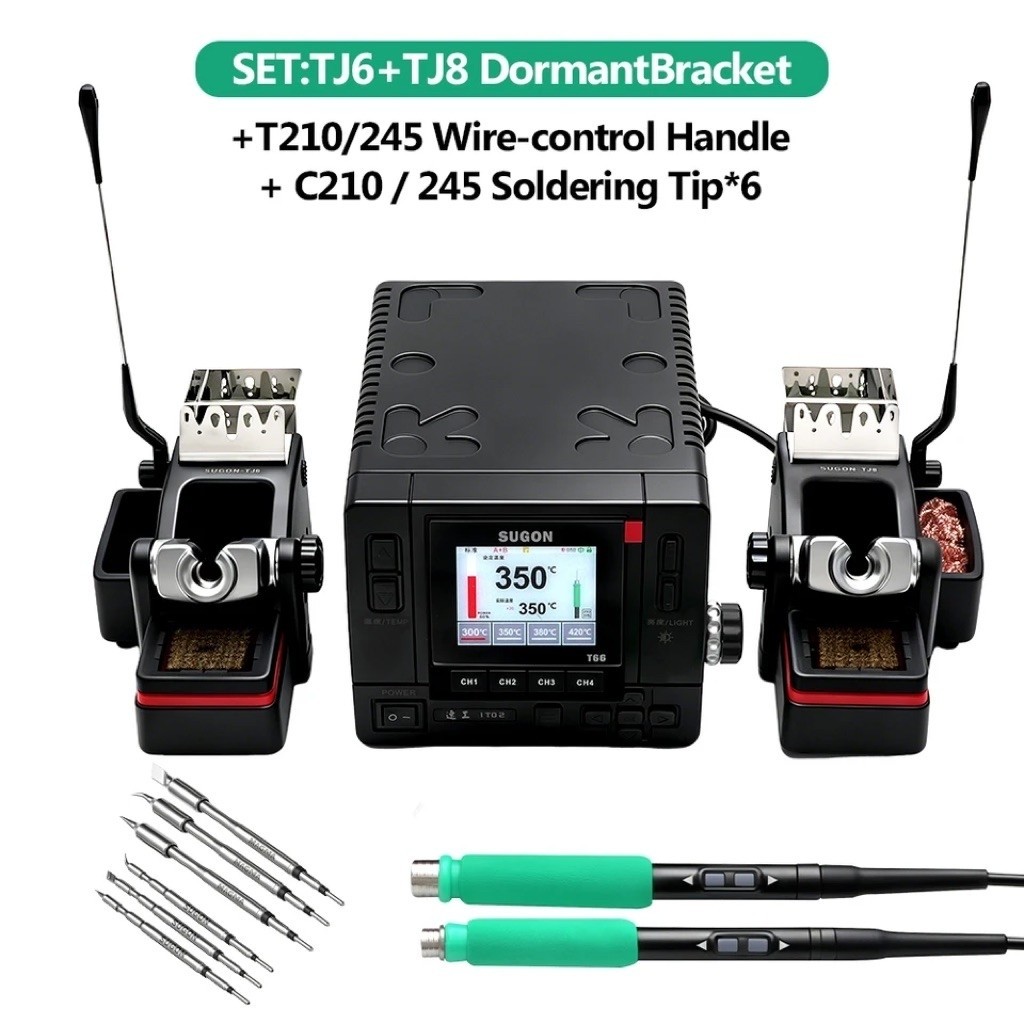 TRẠM HÀN SUGON T66 230W - 2 tay C210 và C245