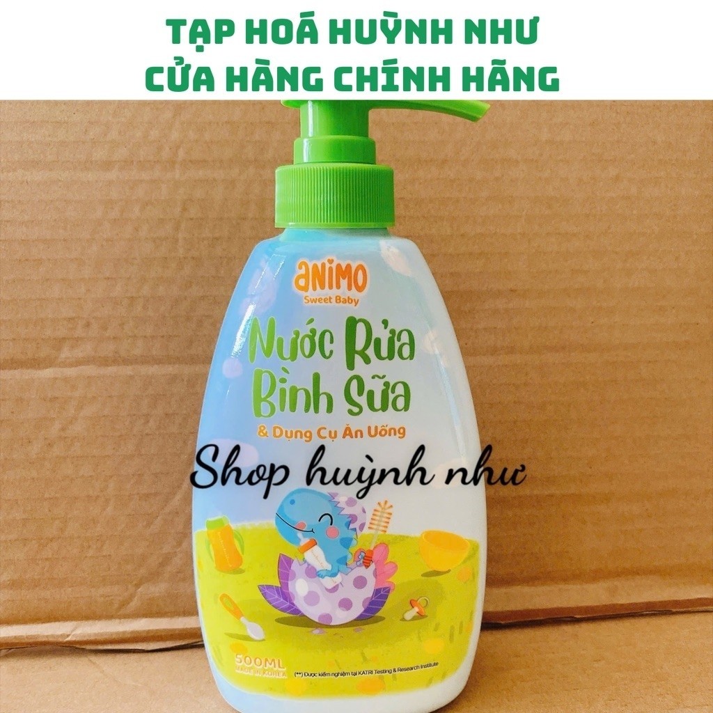 [TẠP HOÁ_HUỲNH NHƯ]<chai 500ml>Nước Rửa Bình Sữa Animo Sweet Baby….