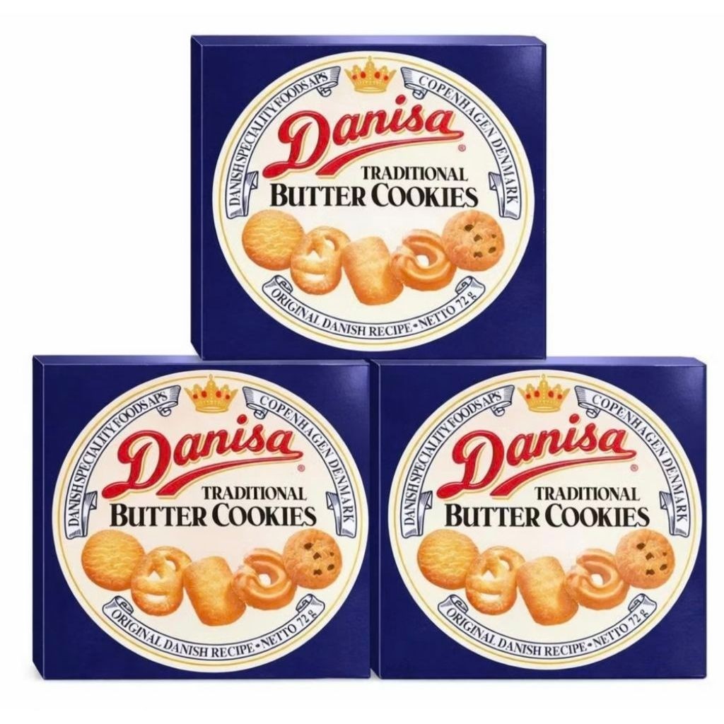 BÁNH QUY BƠ DANISA HỘP GIẤY 72G - BÁNH QUY ĐAN MẠCH THƠM BÉO, GIÒN RỤM