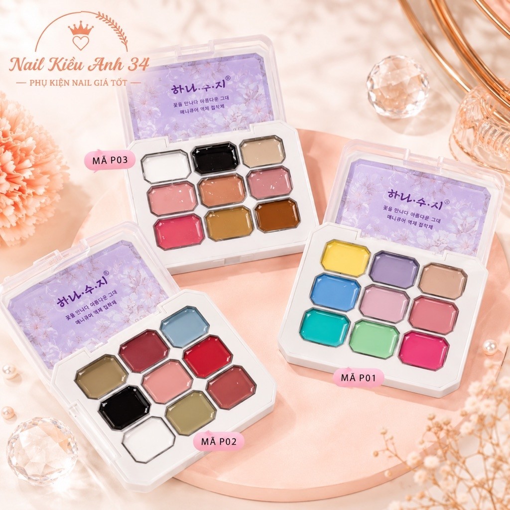 Gel Dặm Ombre  9 Màu – Gel  Màu, Dặm Ombre Nail, Gel Trang Trí Móng