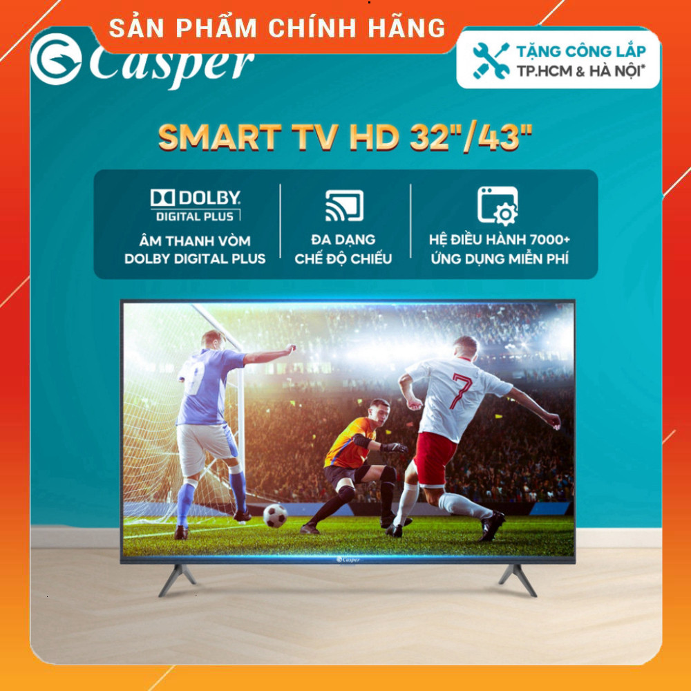 Sale lớn - Google Tivi Casper 32 inch/ 43 inch - Full HD 32HGK610/ 43FGK610 - Bảo hành 2 năm . Giao 