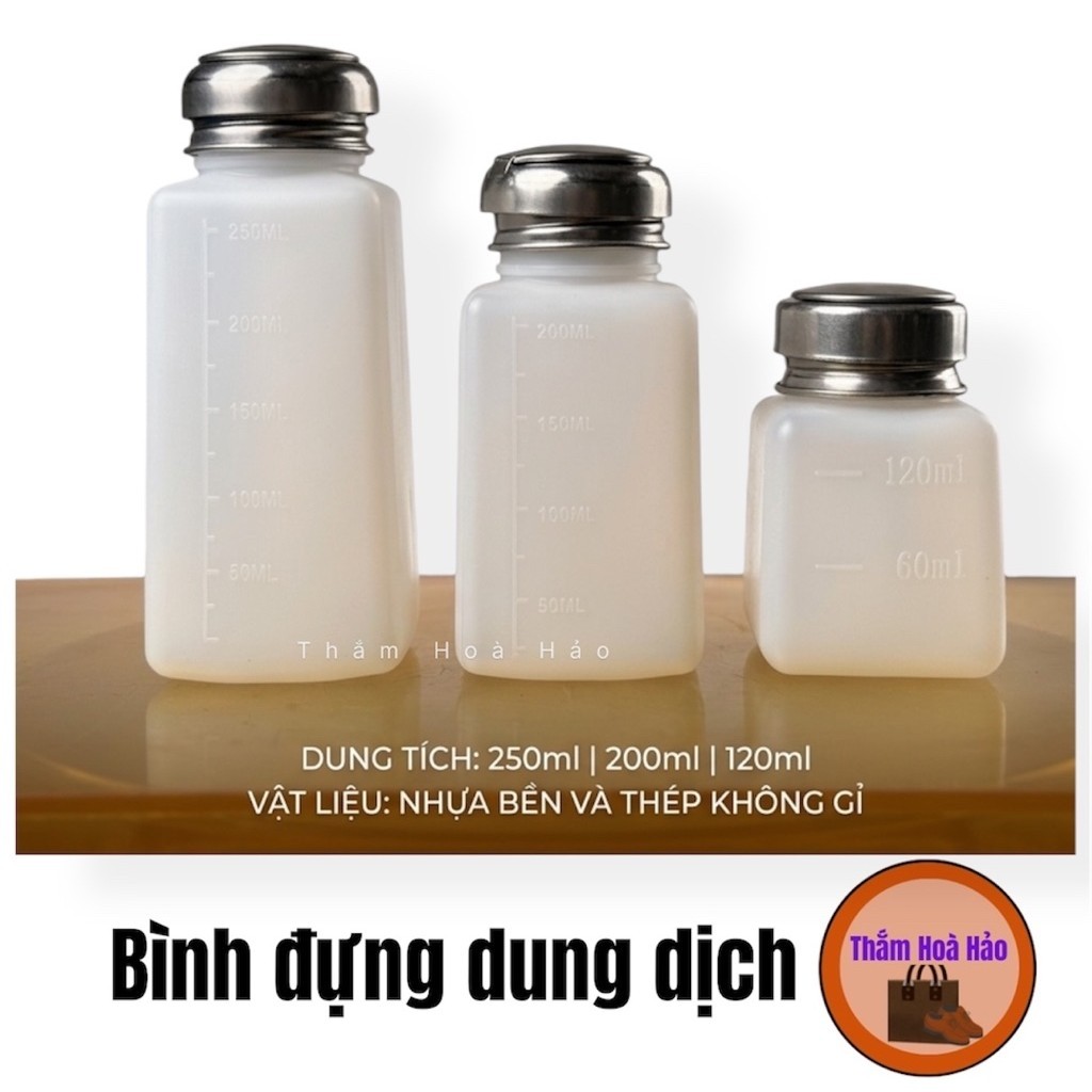 Lọ đựng dung dịch, Bình đựng dung dịch Acetone, Bình đựng xăng thơm.