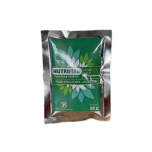 NPK 16-8-34 LỚN TRÁI TO CỦ GÓI 50 GRAM