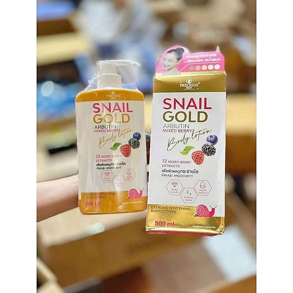 Sữa dưỡng thể Snail Gold Arbutin Mix Berry Thái Lan