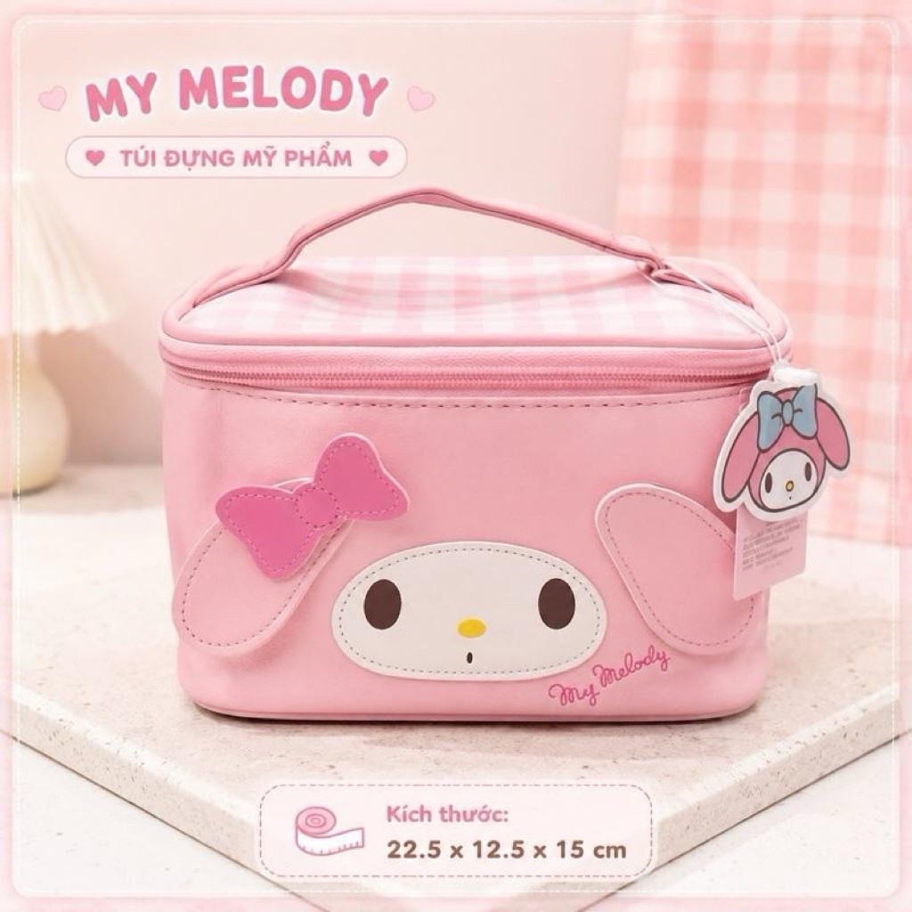 [Sẵn HCM] Túi Makeup My Melody Chính Hãng Sanrio
