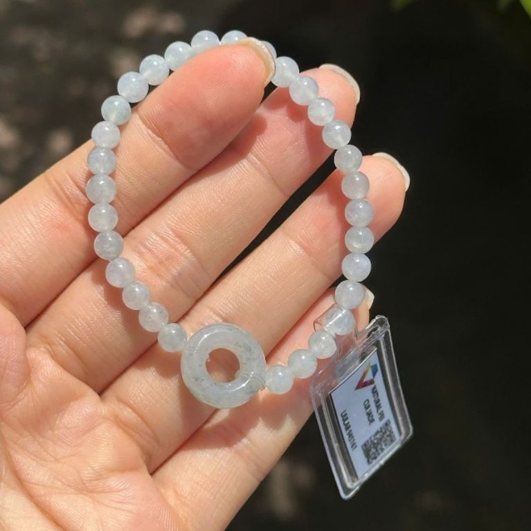 Chuỗi tay,Mặt dây chuyền ngọc phỉ thuý tuyp A kiểm định liulab sẳn khách lưu ý kích thước