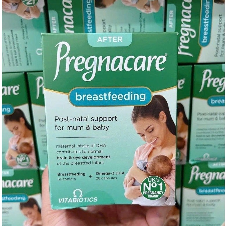 Vitamin cho phụ nữ sau sinh Pregnacare Breast-feeding UK Anh Quốc 84viên, Vitamin mẹ sau sinh mẹ cho