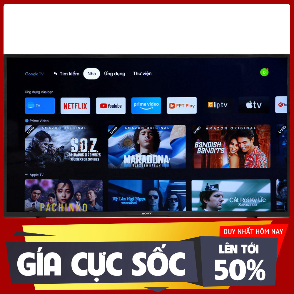 ib shop_ Google Tivi Sony 4K 43 inch KD43X75K   _mới 100%