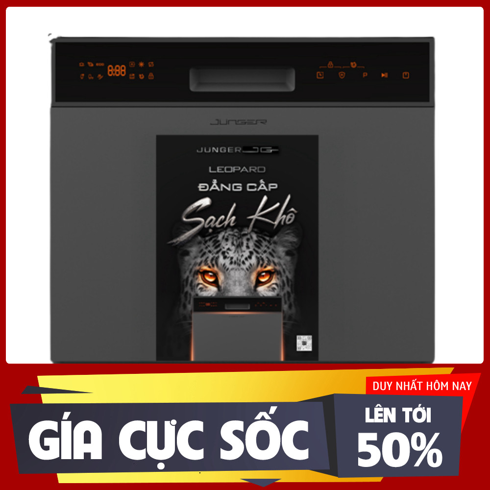 ib shop_ [QUÀ TẶNG] Máy Rửa Chén Bát JUNGER JG Leopard DWJ103, 1213 Bộ, Diệt Khuẩn UV _mới 100%