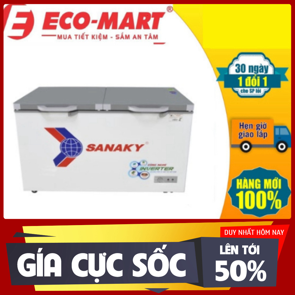 ib shop_ 2899A4K Tủ đông Sanaky VH2899A4K Inverter 235 lít ( Tặng giao lắp đặt miễn phí) _mới 100%
