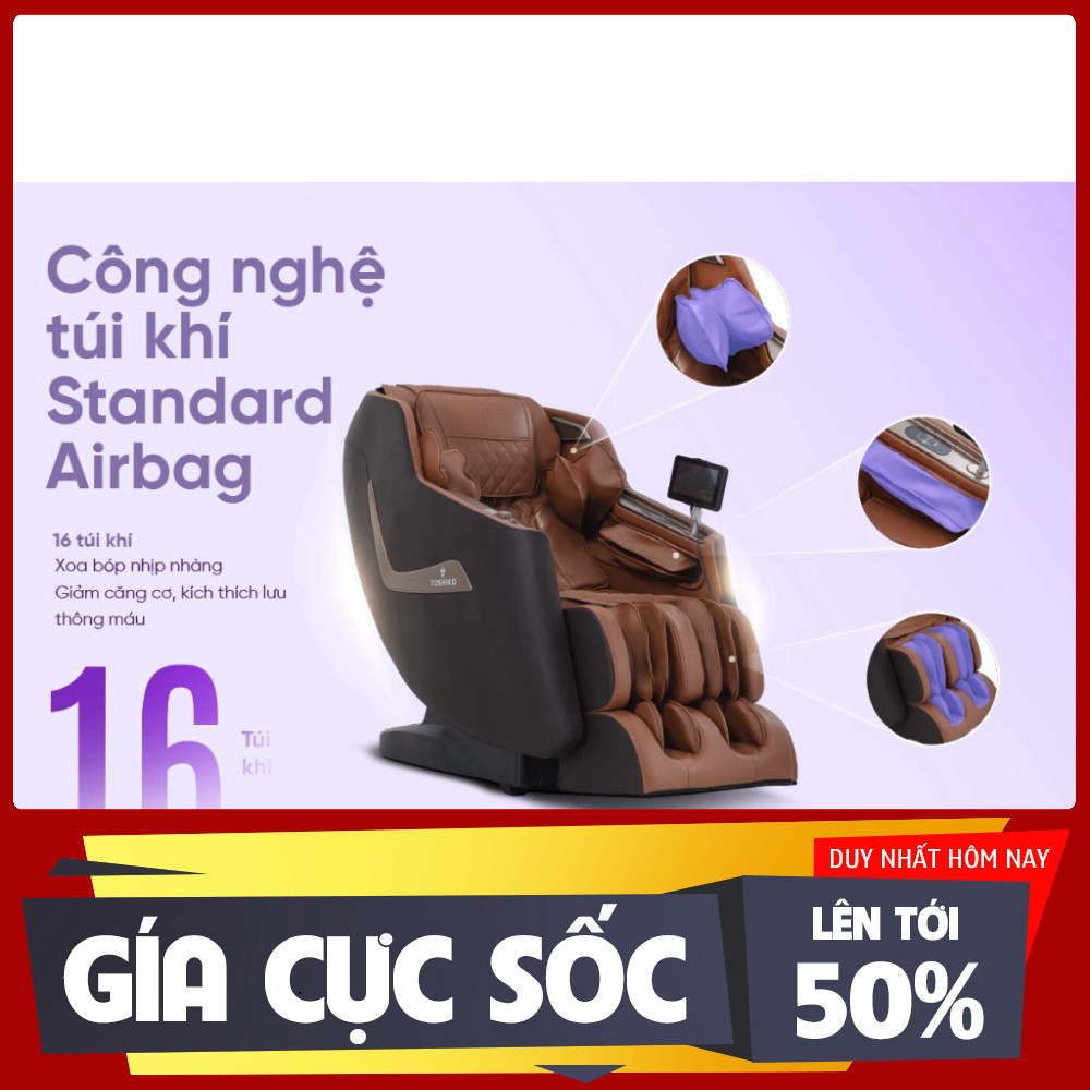 ib shop_ Ghế massage Toshiko T90 với 12 bài tập tự động giúp hỗ trợ massage giảm đau mỏi tại nhà _mớ
