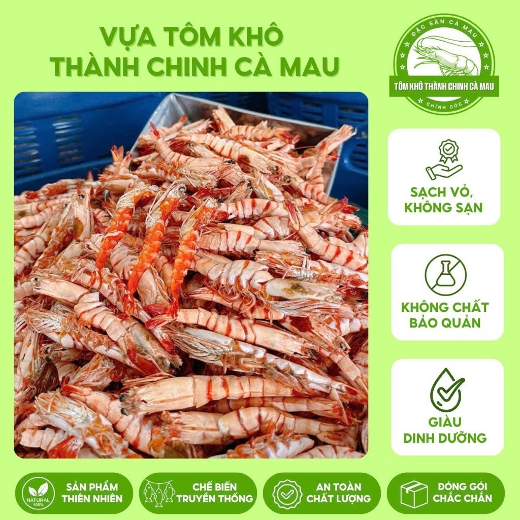 250Gram Tôm Khô Sú Móng Chim Loại 1 Cà Mau – Tôm Khô Đặc Sản Cà Mau Thơm Ngon, Đậm Đà.