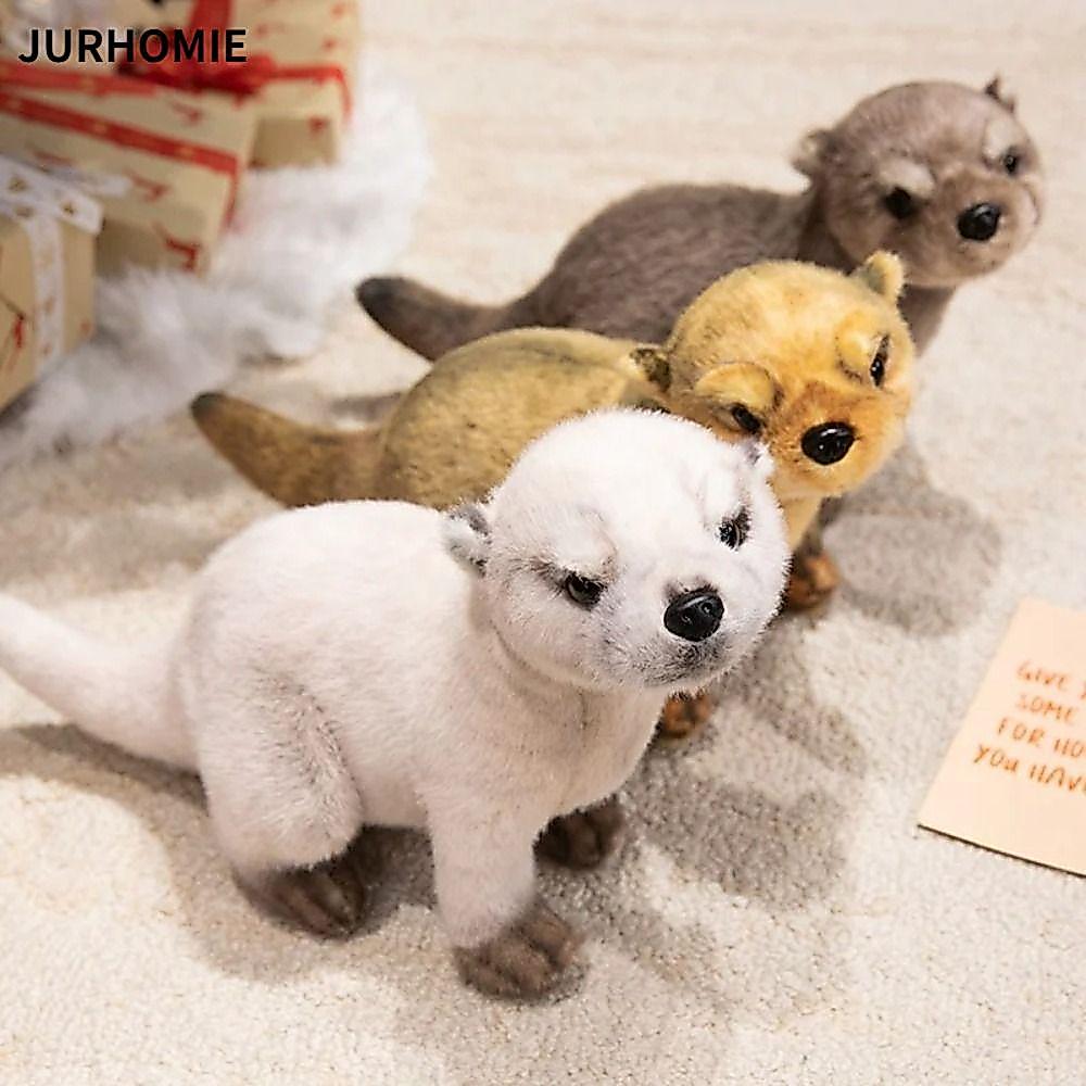 Búp bê sang trọng JURHOMIE Otter, Búp bê Otter Otter mô phỏng 38CM, Tư thế nằm dễ thương Đồ chơi san