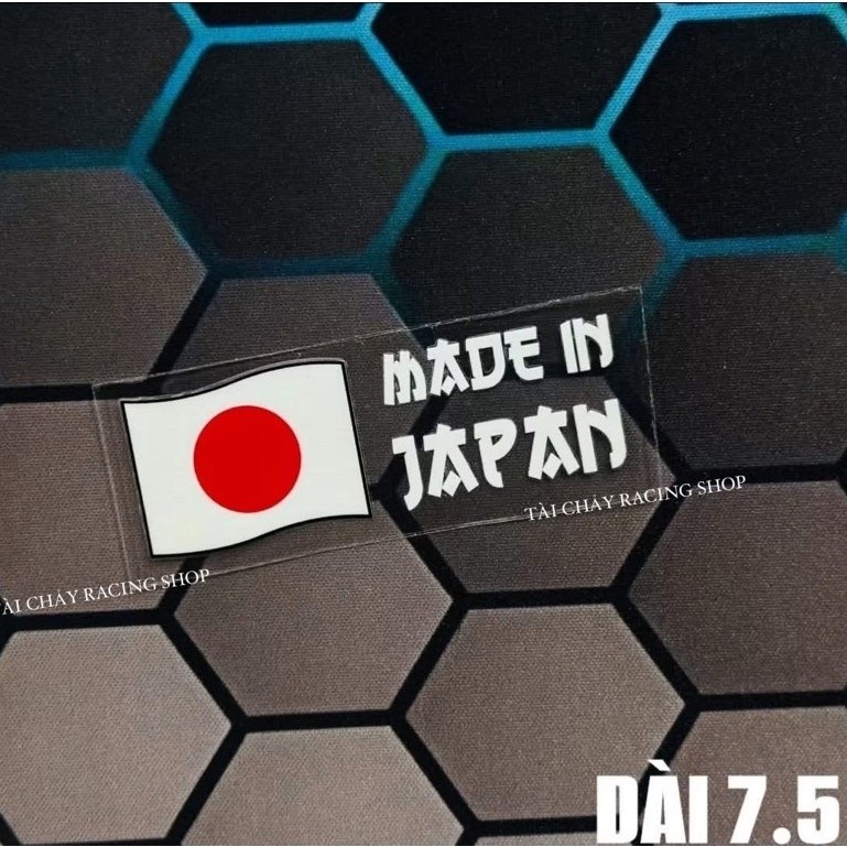 [ 1 TEM ] TEM DECAL STICKER JAPAN NHẬT ( LỘT ĐƯỢC ) DÁN TRANG TRÍ XE