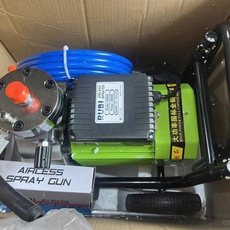 máy phun sơn công nghiệp motor đồng 100%  4500w /4600w/4800w /5000w đồng hồ điện tử hiển thị