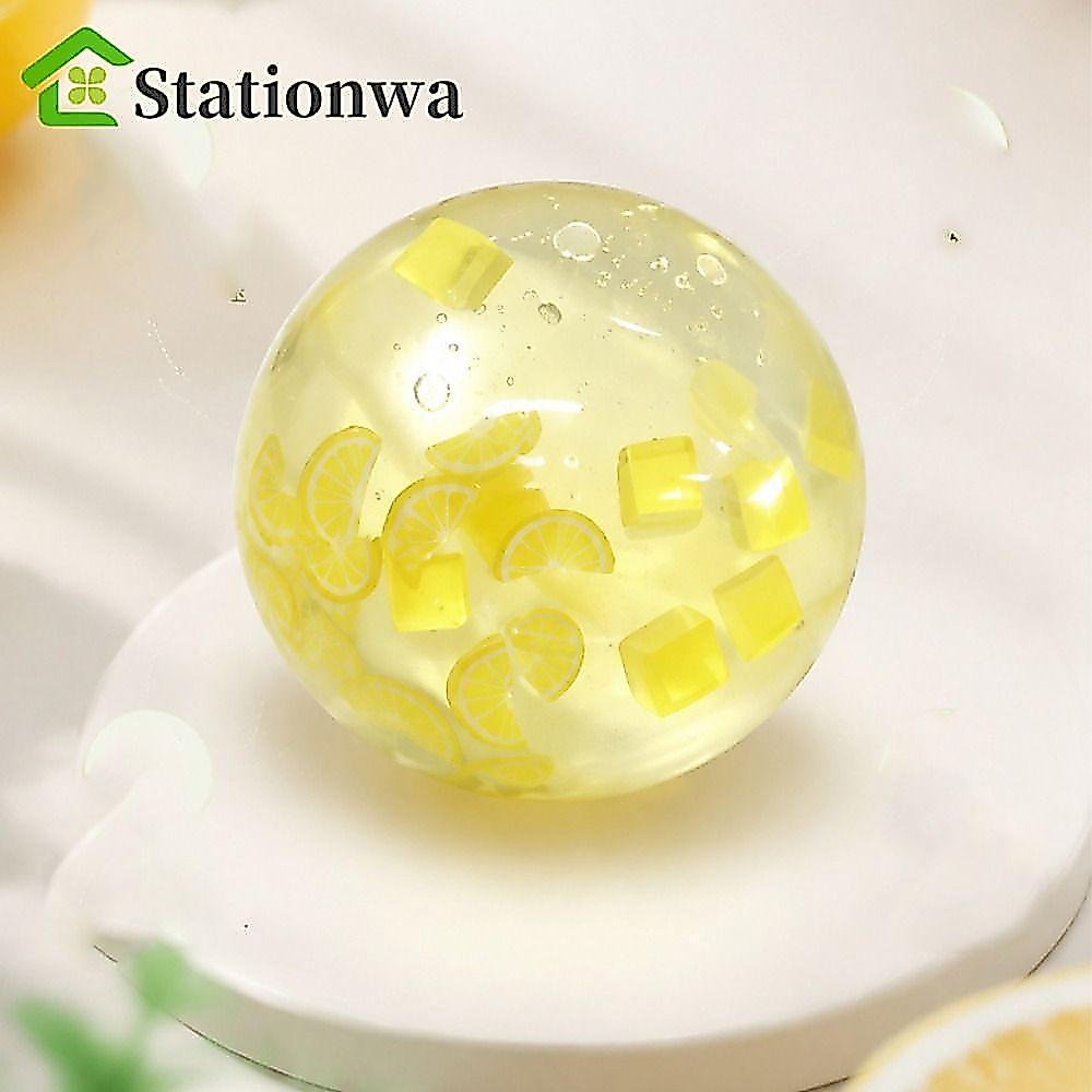 STATIONWA Fidget Squishy Toy, Crunch Sound Sensey Fidget Ball Đồ chơi bóp nhanh, Pinch tròn sáng tạo