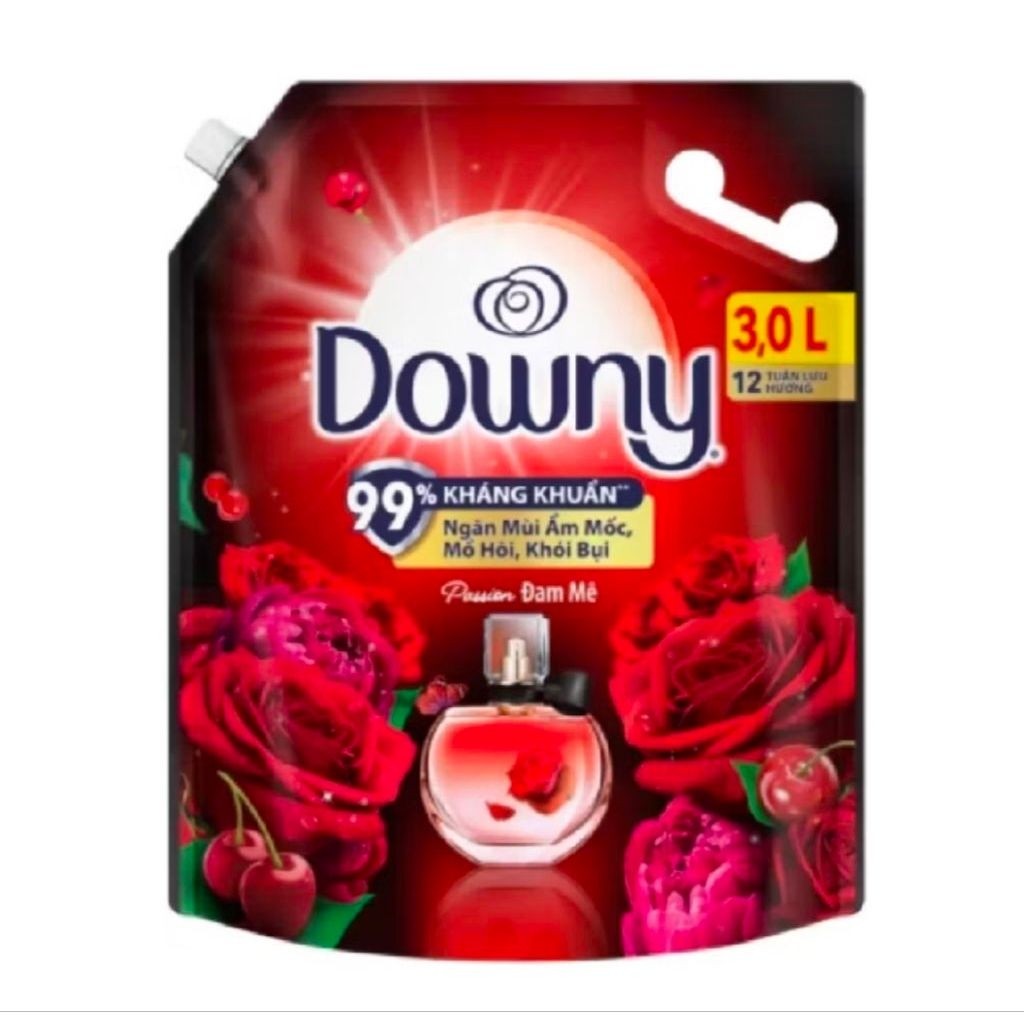[tổng 6L]Combo 2 túi nước xả Downy 3L hương đam mê