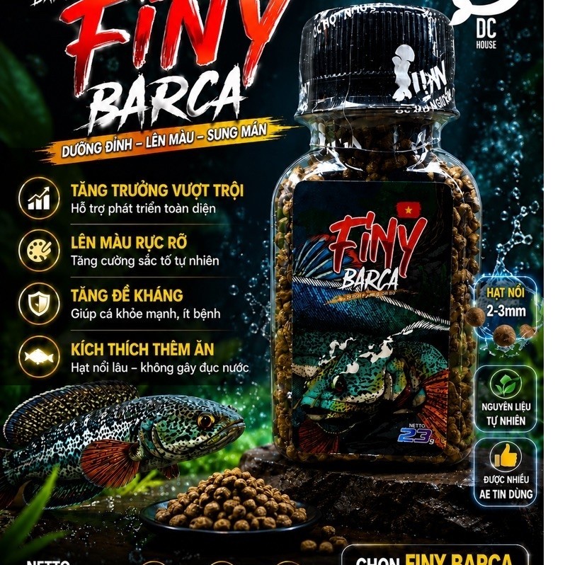 Cám Cá Lóc Cảnh - Thức Ăn Cá Lóc - Cám Finy