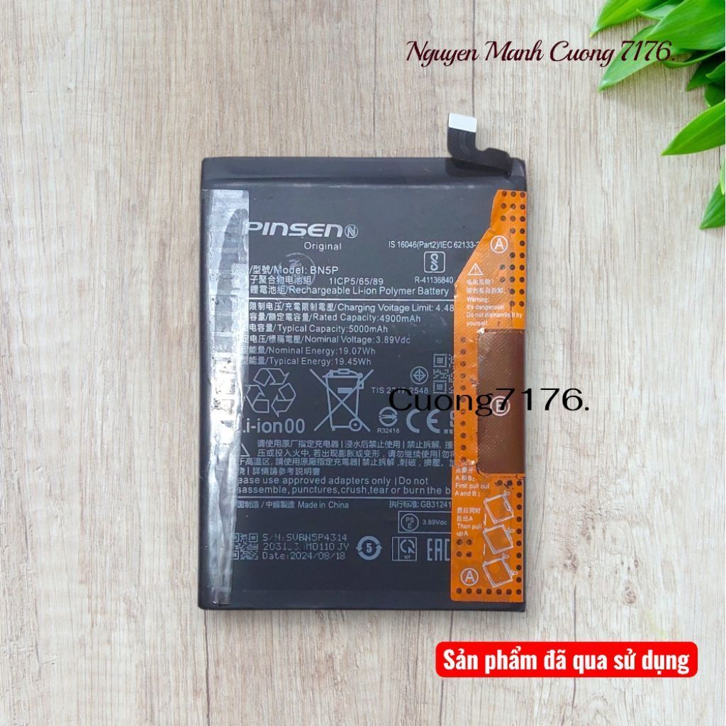 Pin Redmi Note 13 (BN5P) Đã Qua Sử Dụng Hãng PINSEN