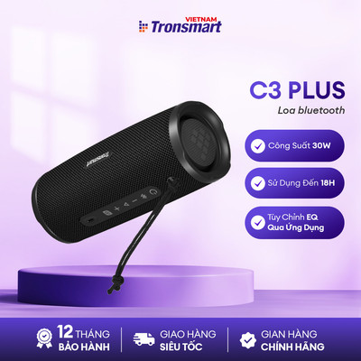 Loa Bluetooth Tronsmart MIRTUNE C3/ C3 PLUS | Công Suất 24W | Tùy chỉnh EQ | Công nghệ SoundPulse | Bảo hành 12 tháng