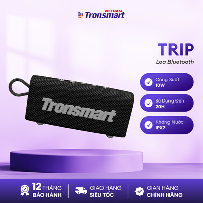 Loa Bluetooth TRONSMART TRIP/TRIP 2 | Công Suất 10W | Chơi Nhạc Đến 20H | Chống Nước IPX7 | Bảo Hành 12 Tháng
