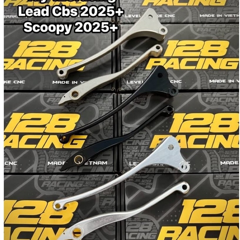 Tay thắng Cnc 128Racing cho Lead125 Cbs 2025-2026 / Scoopy 2025-2026 