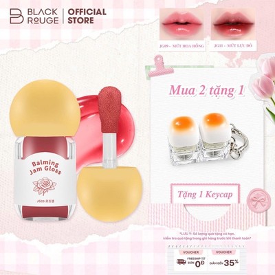 [KOL LIVESTREAM] Son Bóng Dưỡng Ẩm Black Rouge Balming Jam Gloss - 3.2g