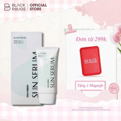 Tinh Chất Chống Nắng Black Rouge Cica Green Sun Serum Hàn Quốc SPF50+ 45ml