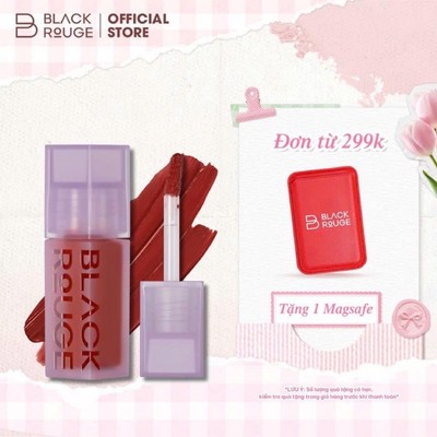 Son Kem Black Rouge Double Layer Over Velvet Ver 2 - 4.1g