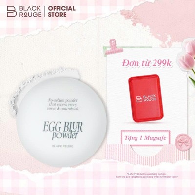 Phấn Phủ Black Rouge Egg Blur Kiềm Dầu Làm Mờ Lỗ Chân Lông 5g