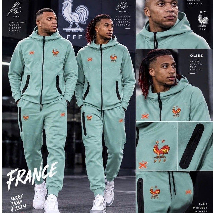 Bộ Njx3 x France Tech fleece 2026 chính hãng