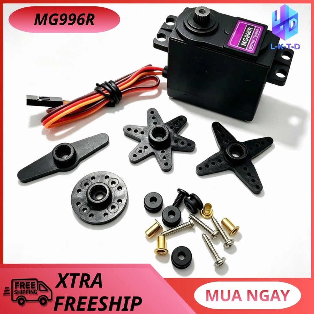 Động Cơ MG996R Loại 180 Độ Bánh Răng Kim Loại