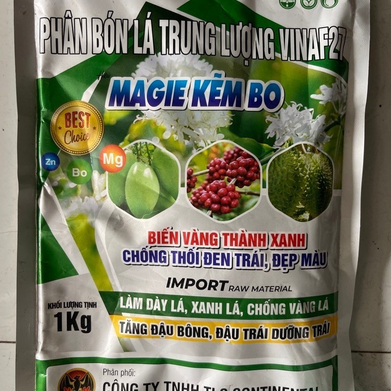 Magie Kẽm Bo gói 1kg